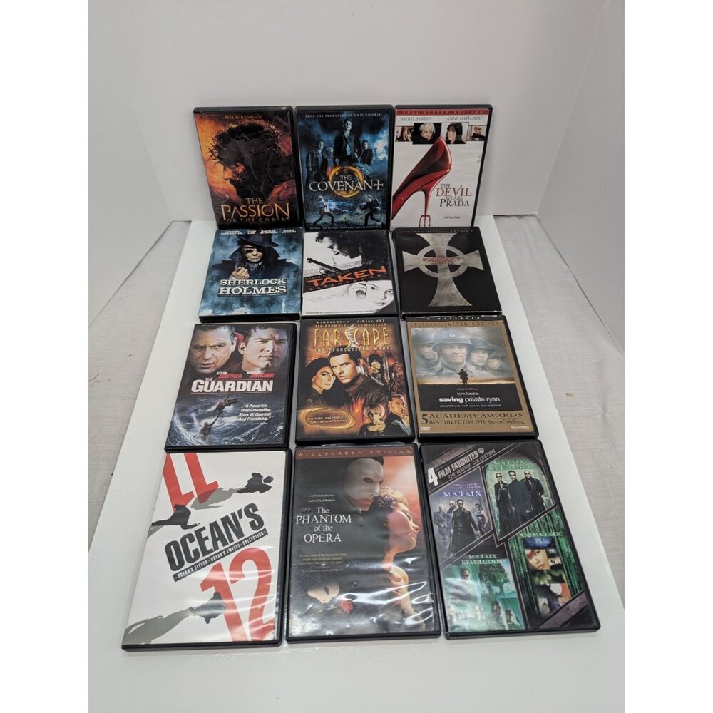 DVDs Lot of 12 Preowned Read Description for Titles and Details